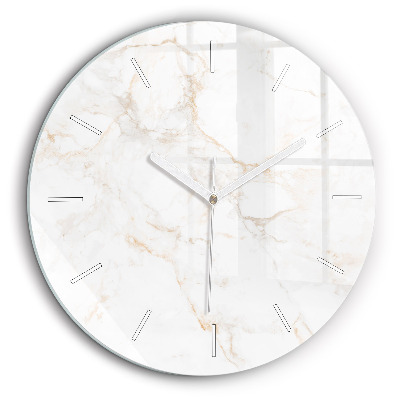 Horloge ronde 60 cm Marbre élégant