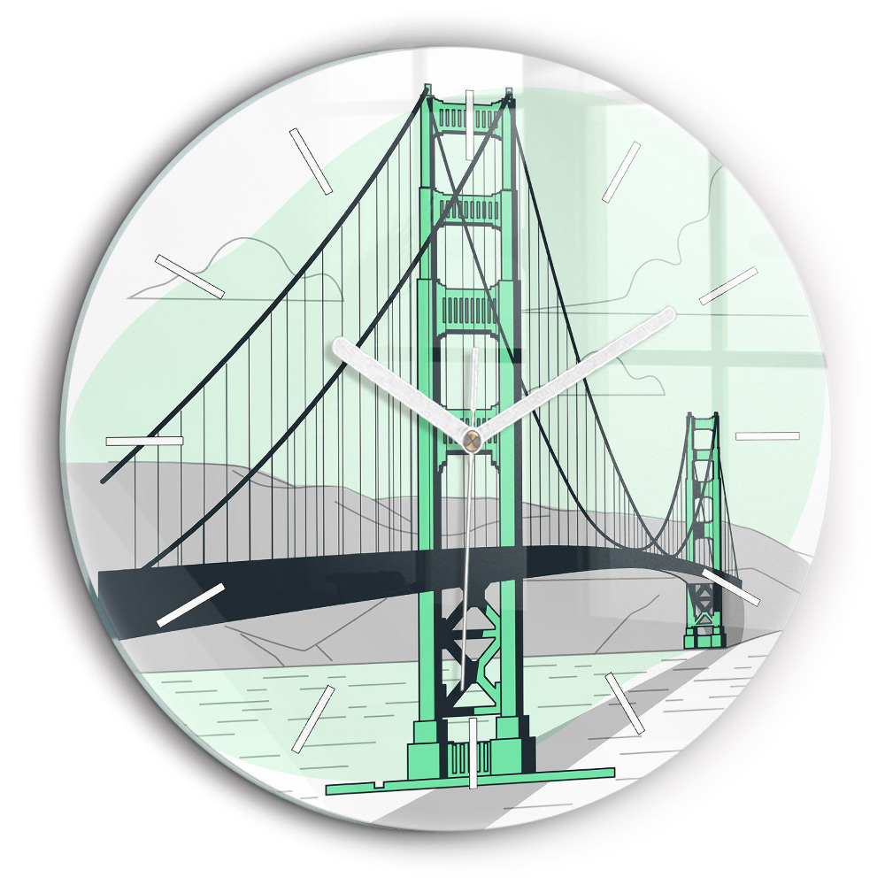 Horloge ronde 60 cm Pont vert