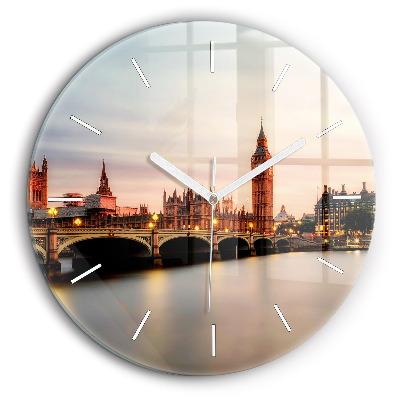 Horloge ronde 60 cm Big Ben London skyline