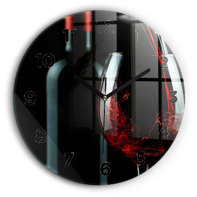 Bouteille de vin Horloge ronde 60 cm