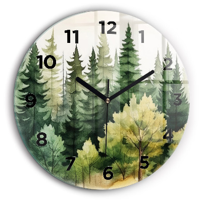 Paysage forestier Horloge ronde 60 cm