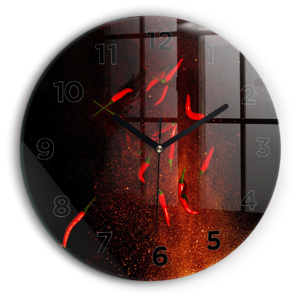 Piments Horloge ronde 60 cm