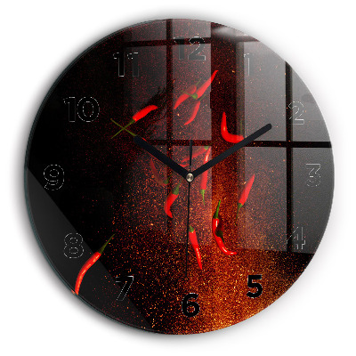 Piments Horloge ronde 60 cm