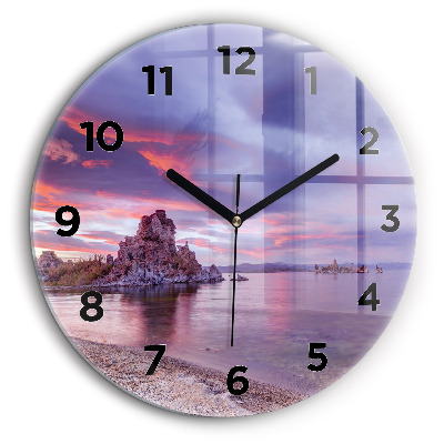 Lever de soleil en Californie Horloge ronde 60 cm