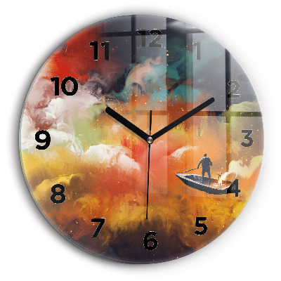 Image abstraite Horloge ronde 60 cm