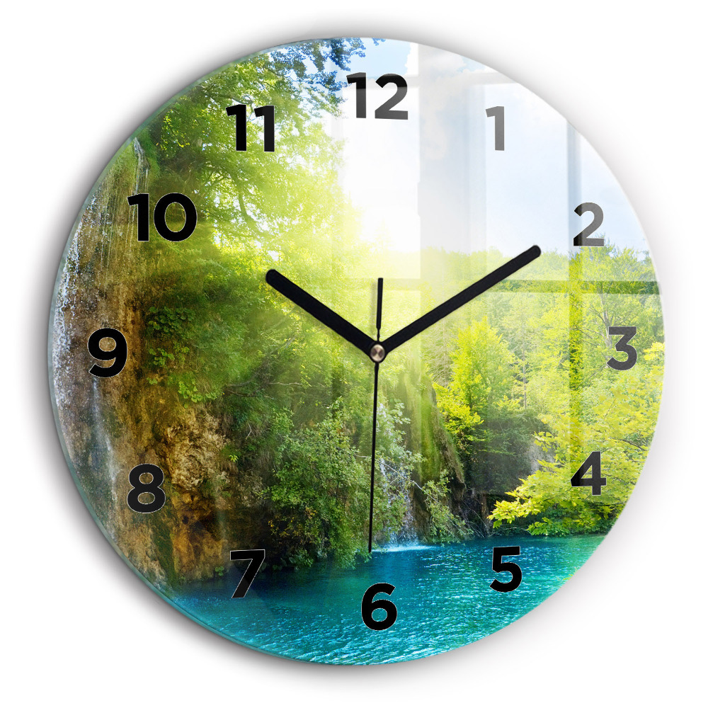 Paysage de lagune Horloge ronde 60 cm