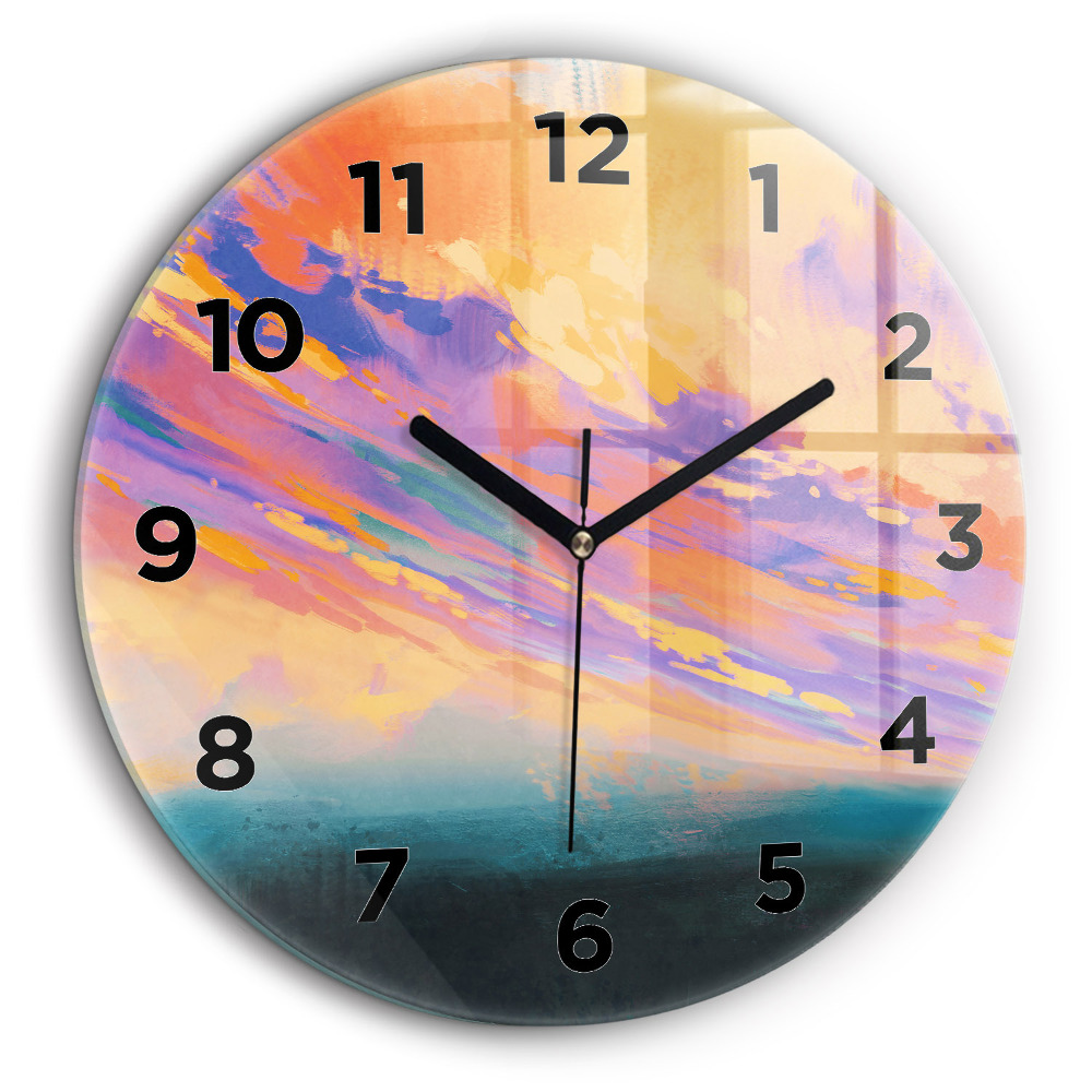 Ciel abstrait Pendule murale ronde 60 cm