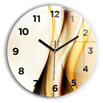 Vague abstraite Horloge ronde 60 cm