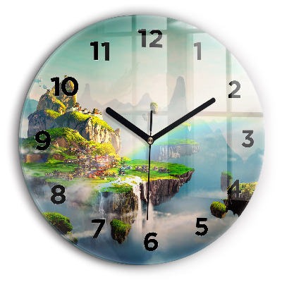 Fantaisie chinoise Pendule murale ronde 60 cm