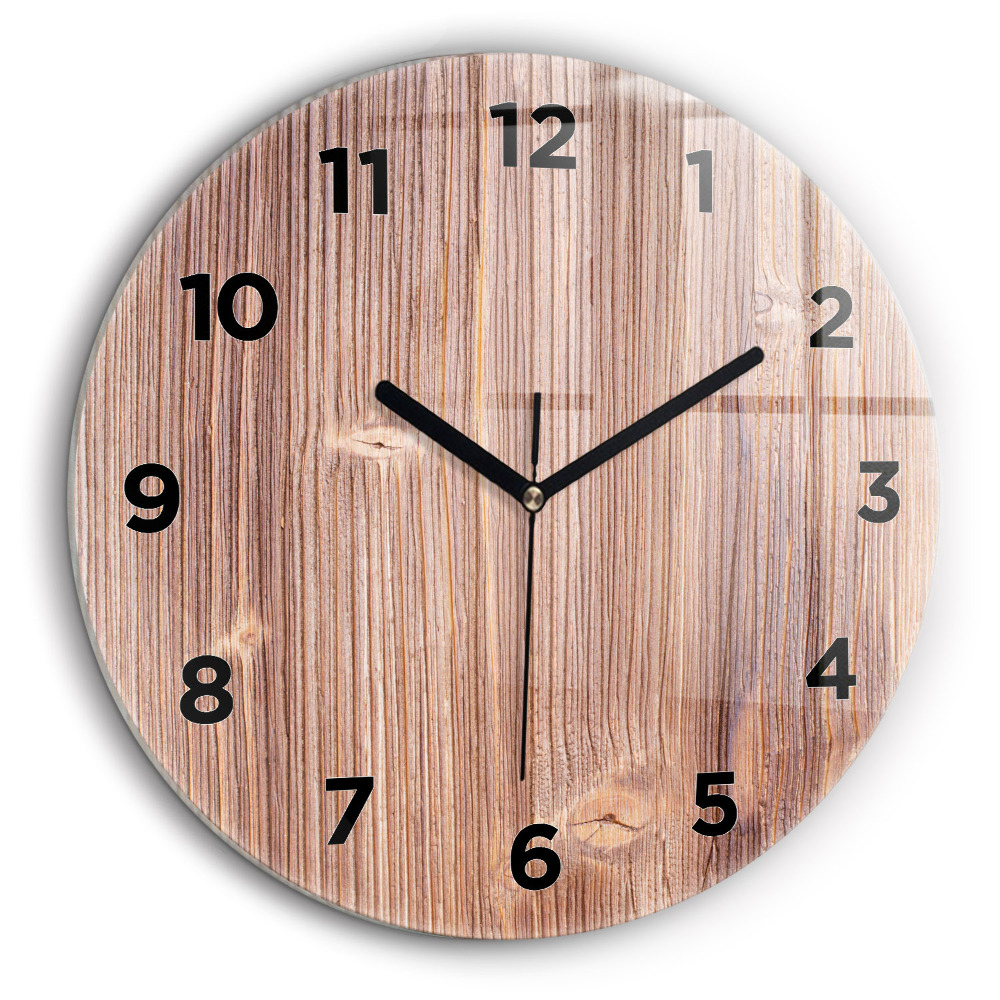 Paprika Horloge ronde en verre 60 cm