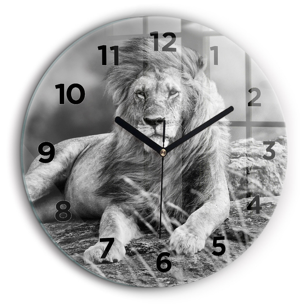 Abstrait - Lion Horloge ronde murale 60 cm