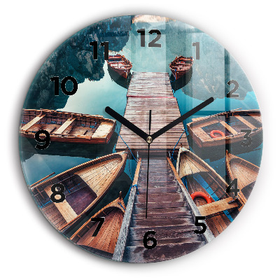 Plate-forme et lac Pendule murale ronde 60 cm