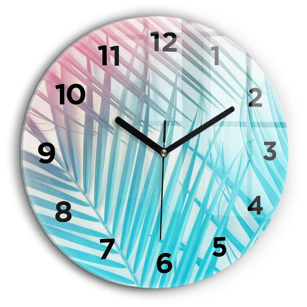 Palmier tropical Horloge ronde murale 60 cm