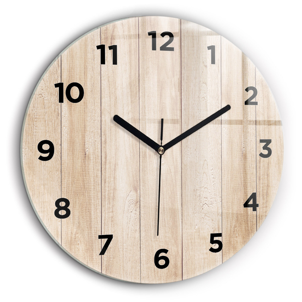 Texture en bois Pendule murale ronde 60 cm