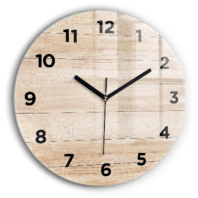 Texture en bois Horloge ronde 60 cm
