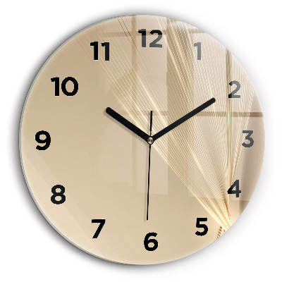 Lumière abstraite Horloge ronde murale 60 cm