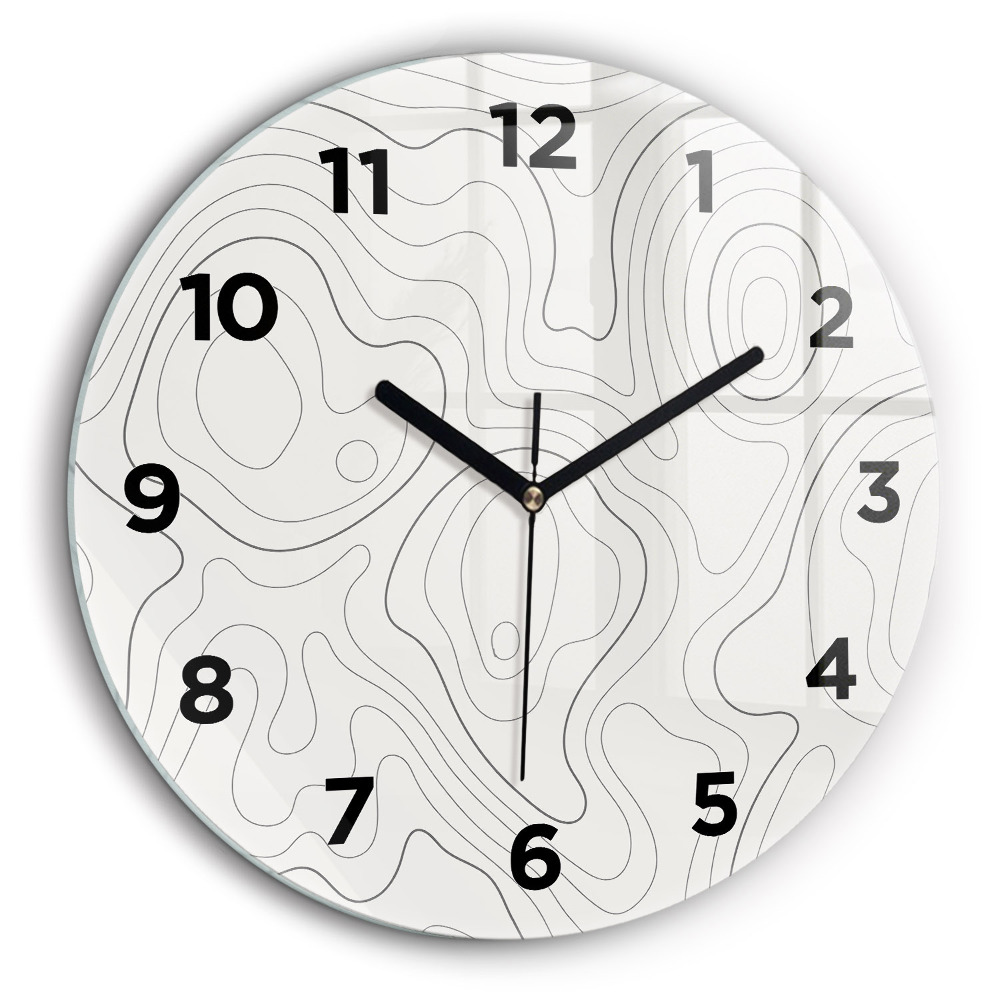 Taches abstraites Pendule murale ronde 60 cm