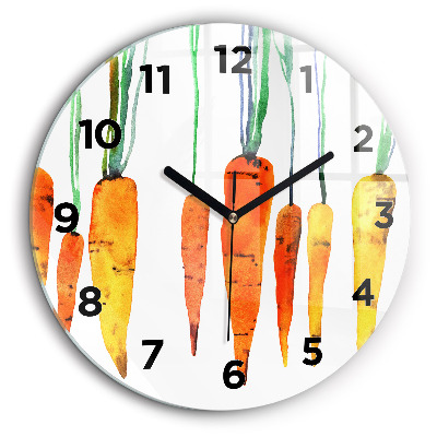 Illustration de carottes Horloge ronde murale 60 cm