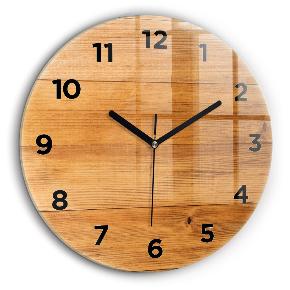 Planches en bois Horloge ronde 60 cm