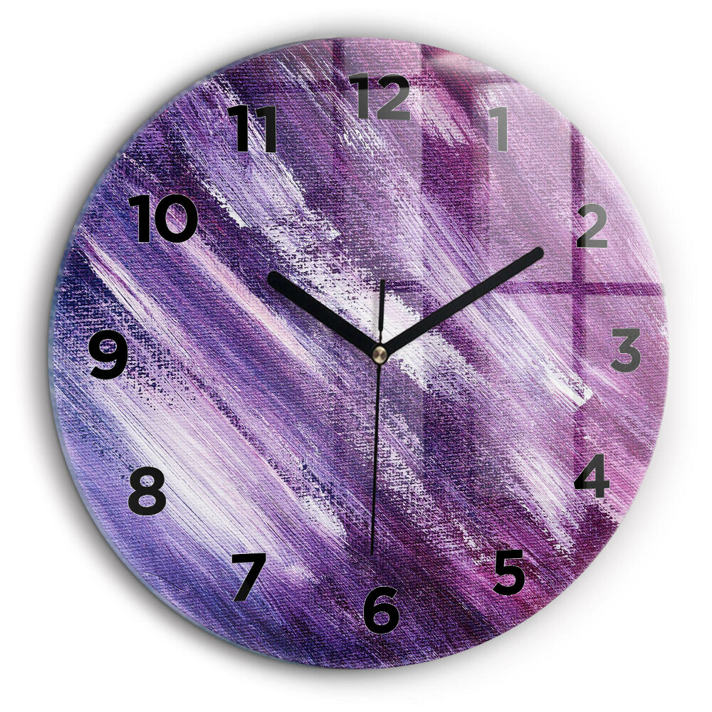 Texture de peinture acrylique Horloge ronde 60 cm