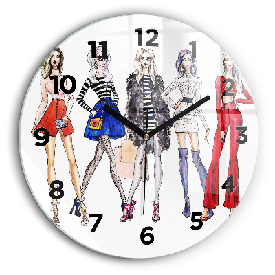 Filles à la mode Pendule murale ronde 60 cm