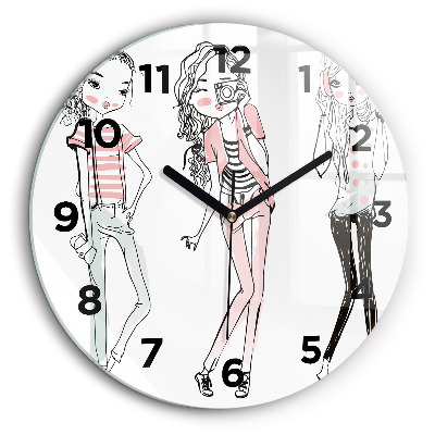 Mode féminine Pendule murale ronde 60 cm