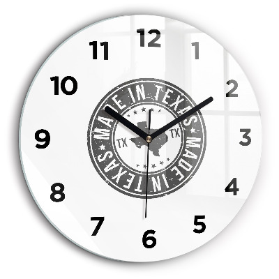 Timbre du Texas Pendule murale ronde 60 cm