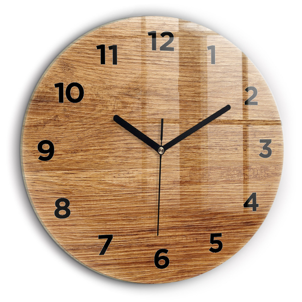 Bois clair Pendule murale ronde 60 cm