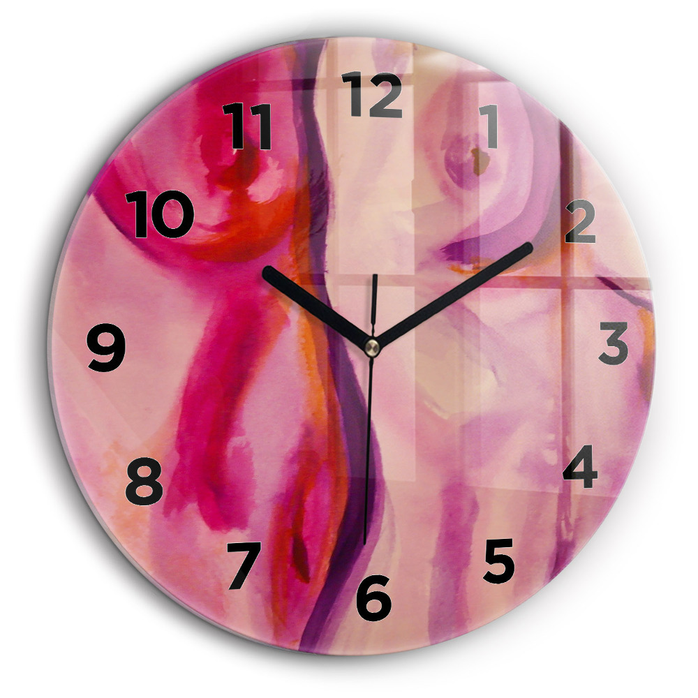 Peinture de femmes Horloge ronde murale 60 cm