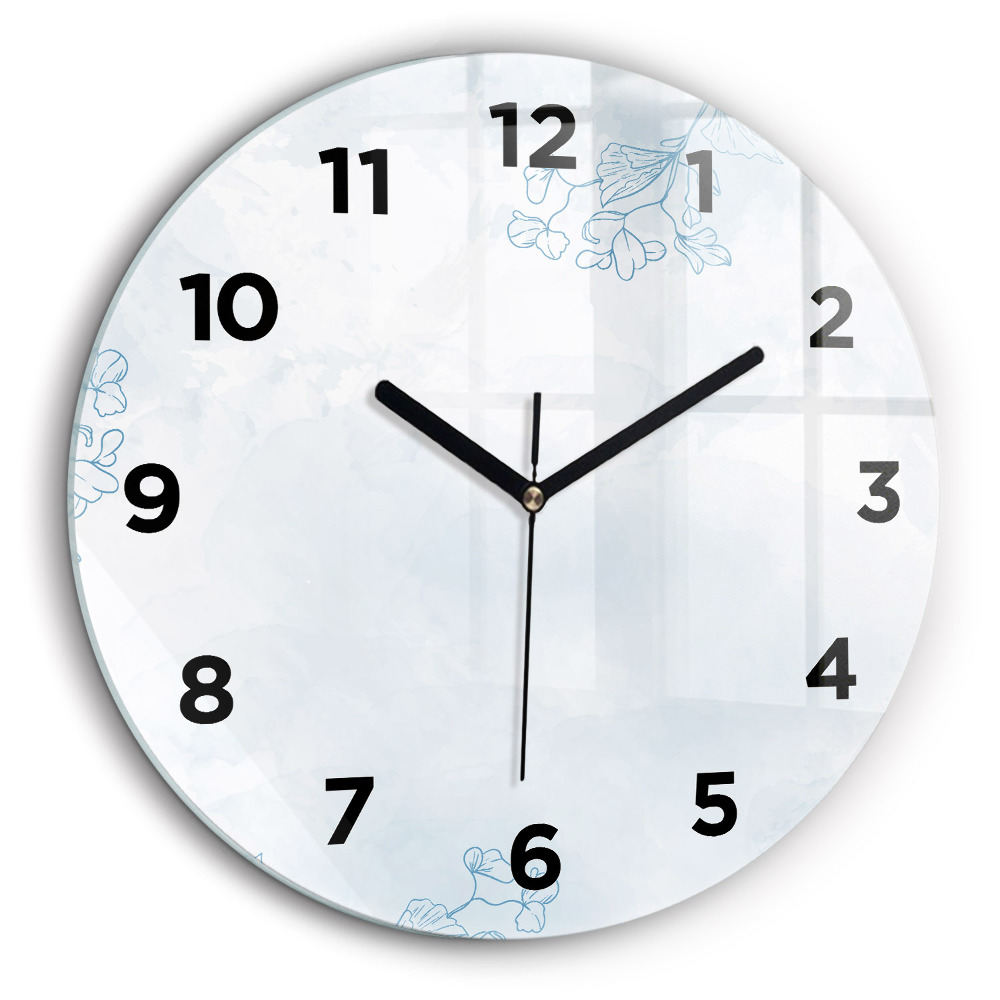 Croquis de plantes Pendule murale ronde 60 cm