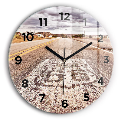 Route 66 USA Pendule murale ronde 60 cm