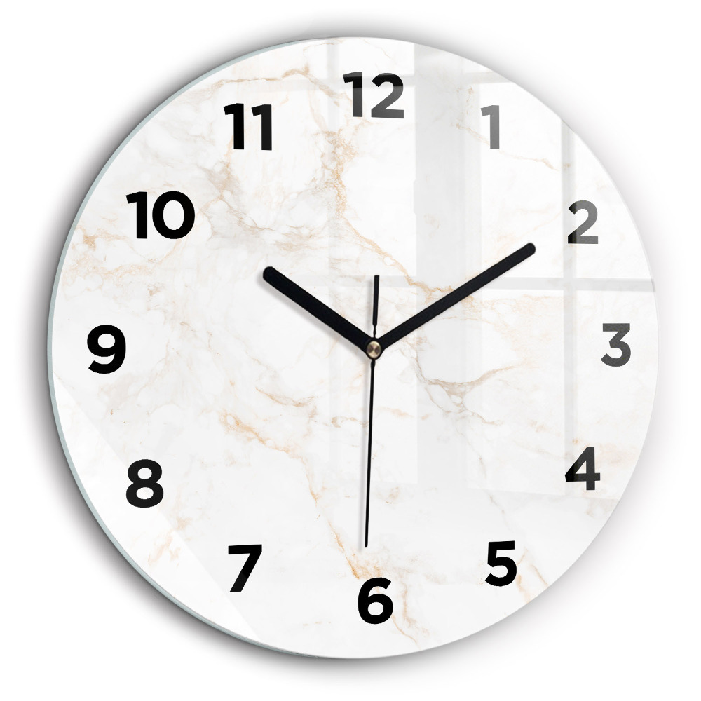 Marbre élégant Horloge ronde 60 cm