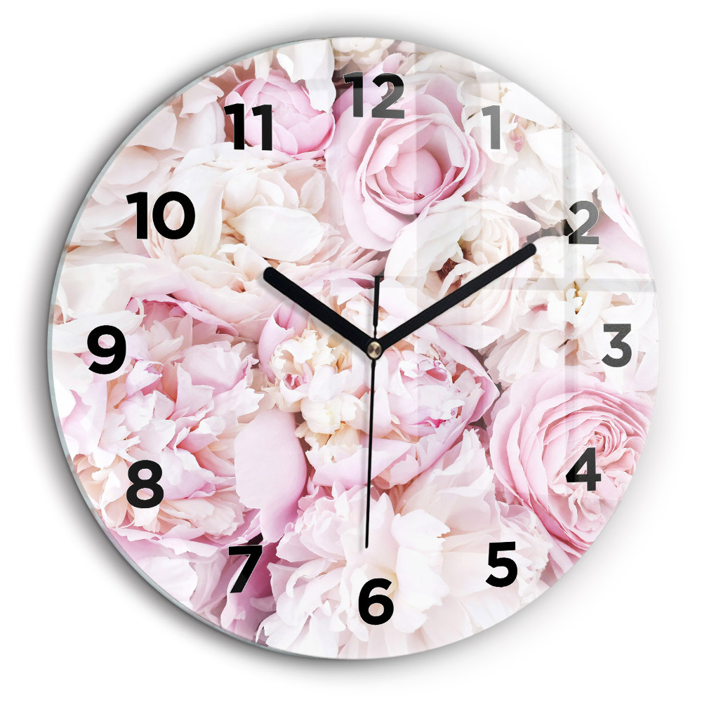 Fleurs décoratives Horloge ronde 60 cm