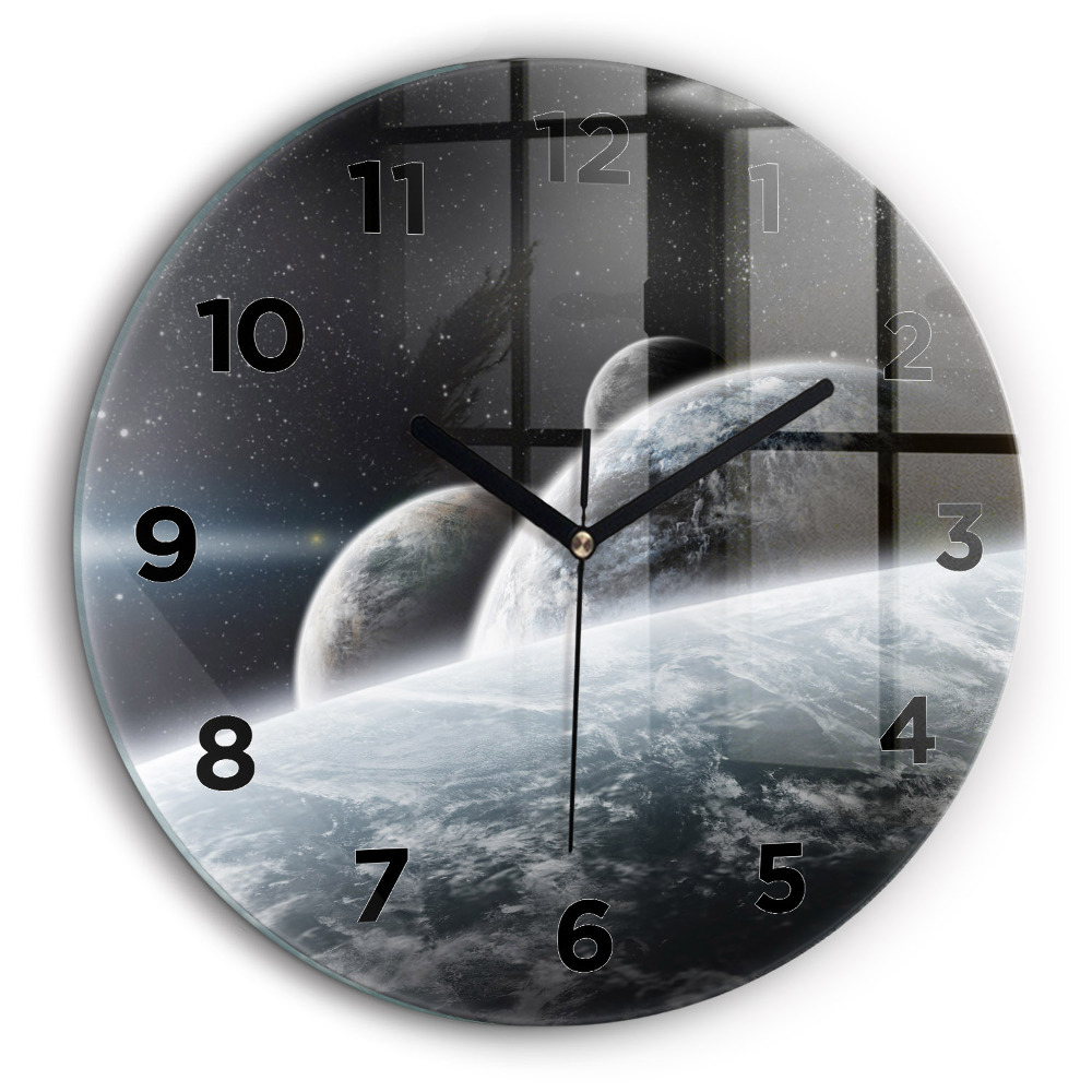Cosmos et planètes Horloge ronde 60 cm