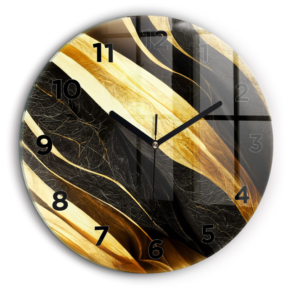 Abstraction élégante Horloge ronde murale 60 cm