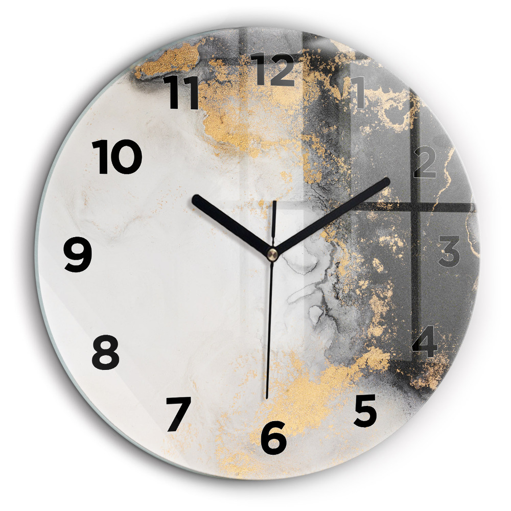 Marbre artistique Horloge ronde murale 60 cm