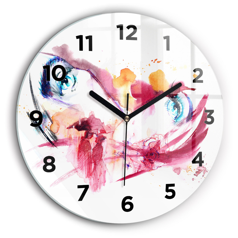 Couple romantique Horloge ronde 60 cm