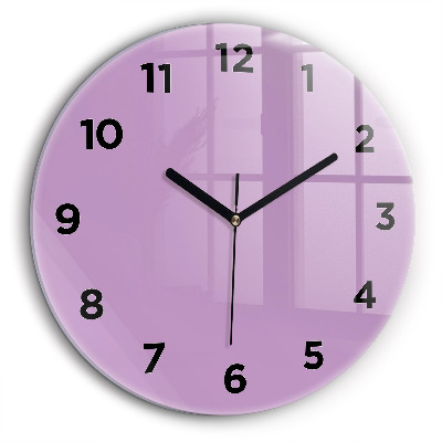 Lilas Horloge ronde murale 60 cm
