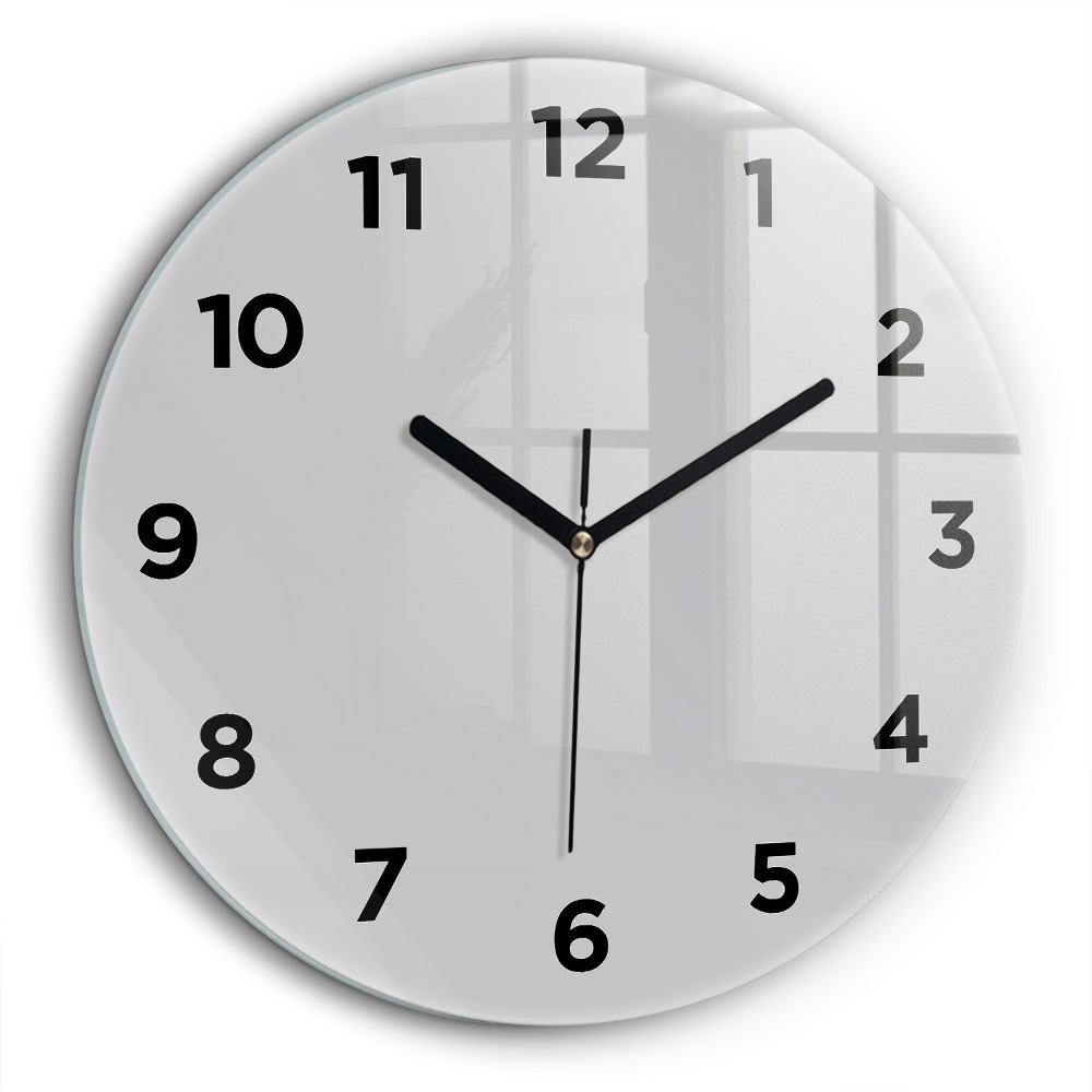 Gris clair Horloge ronde 60 cm