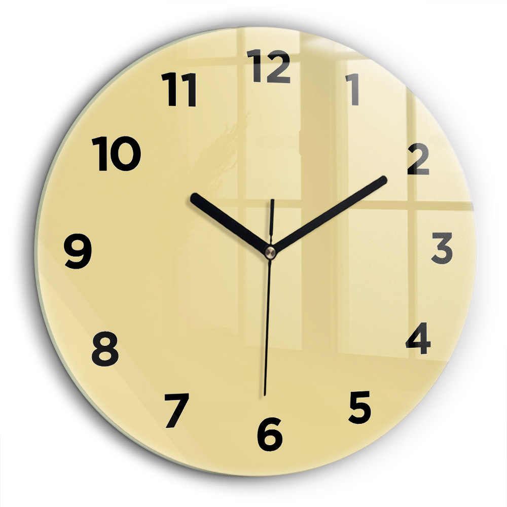 Crème Horloge ronde murale 60 cm