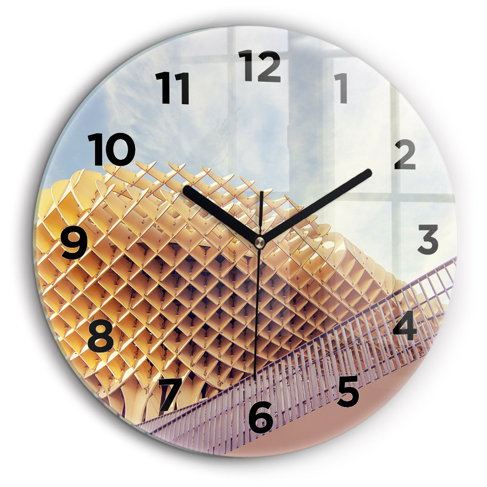 Point de vue à Séville Horloge ronde murale 60 cm