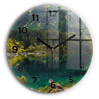 Morskie Oko dans les Tatras Horloge ronde murale 60 cm
