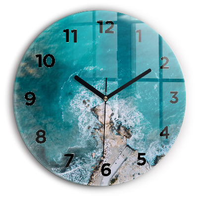 Fjords de la Costa Blanca Horloge ronde murale 60 cm