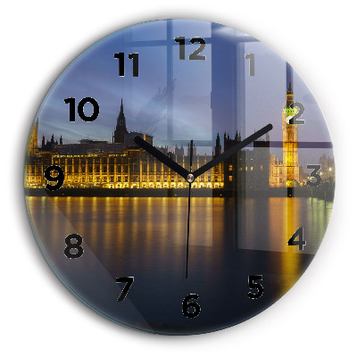 Palais Winchester à Londres Horloge ronde en verre 60 cm