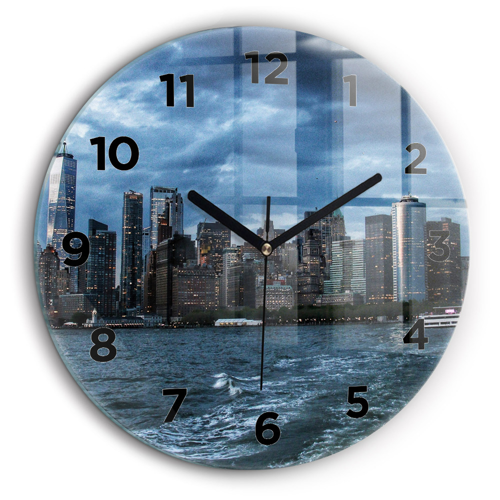 Panorama New York Horloge ronde 60 cm