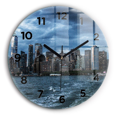 Panorama New York Horloge ronde 60 cm