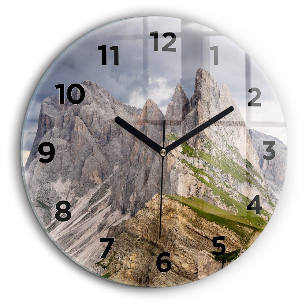 Montagnes rocheuses Pendule murale ronde 60 cm