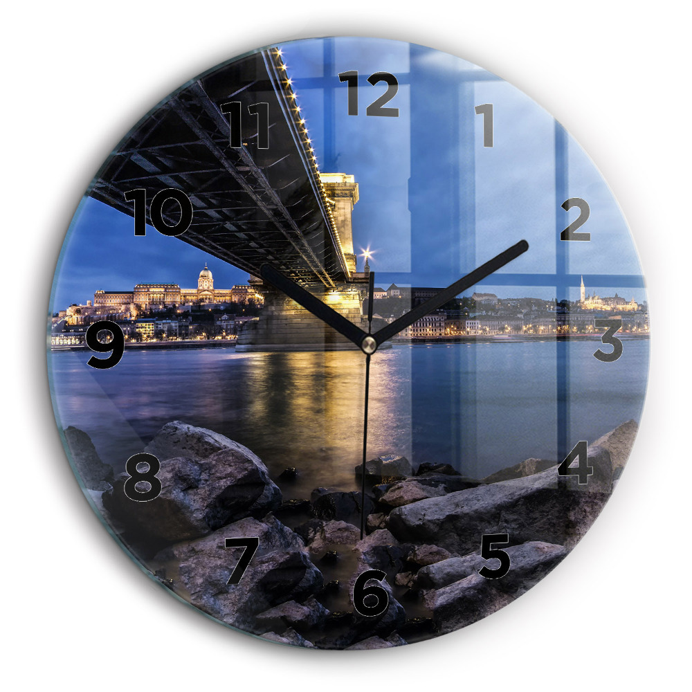 Rivage rocheux sous le pont Horloge ronde 60 cm