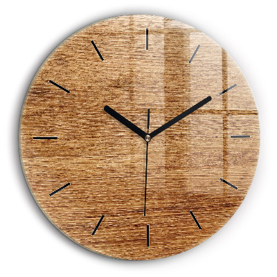 Pendule murale ronde 60 cm Bois clair