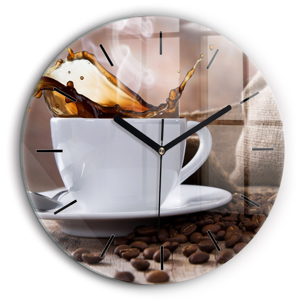 Horloge ronde 60 cm Tasse de café